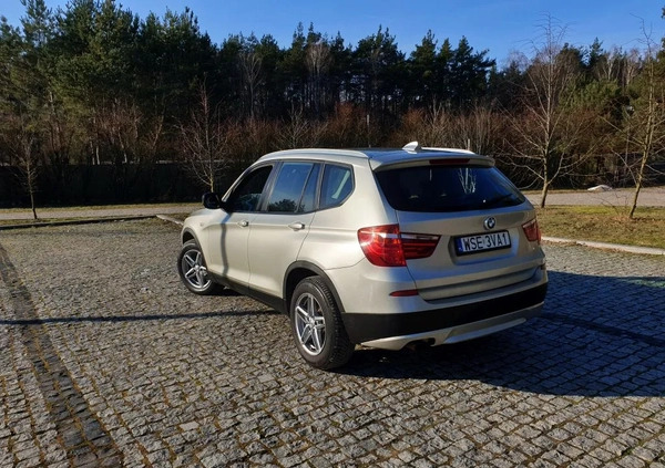 BMW X3 cena 49900 przebieg: 137000, rok produkcji 2011 z Trzciel małe 407